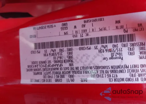 2012 Ford Focus Se z USA, uszkodzony, nr VIN 1FAHP3F21CL241308